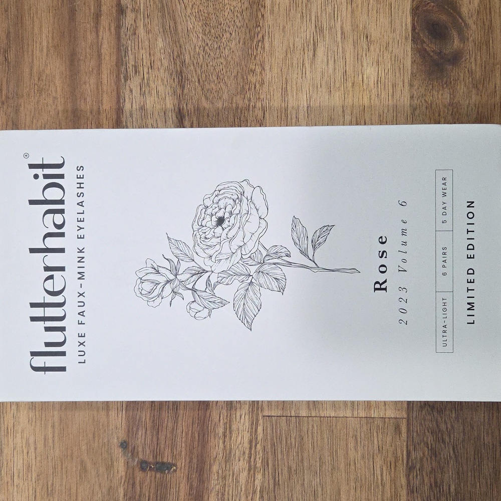 FLUTTERHABIT Rose Black NIB 2 Full Sets